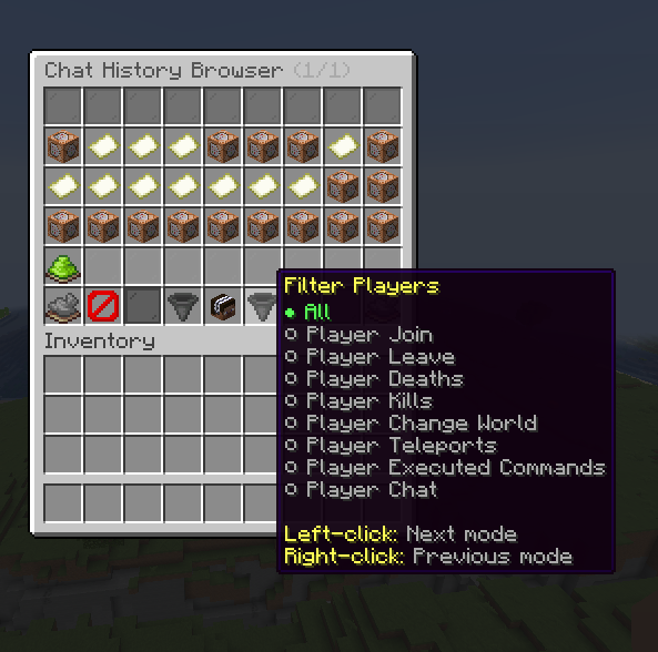 Chat History Filter